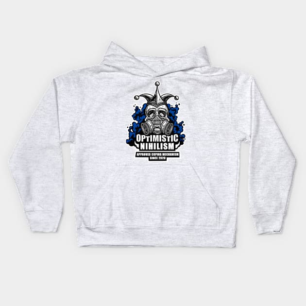 Optimistic Nihilism - Blue Kids Hoodie by TrinityKnotStudio